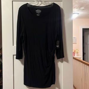 Torrid Black Side Twist Tunic Plus Size 2X NWT